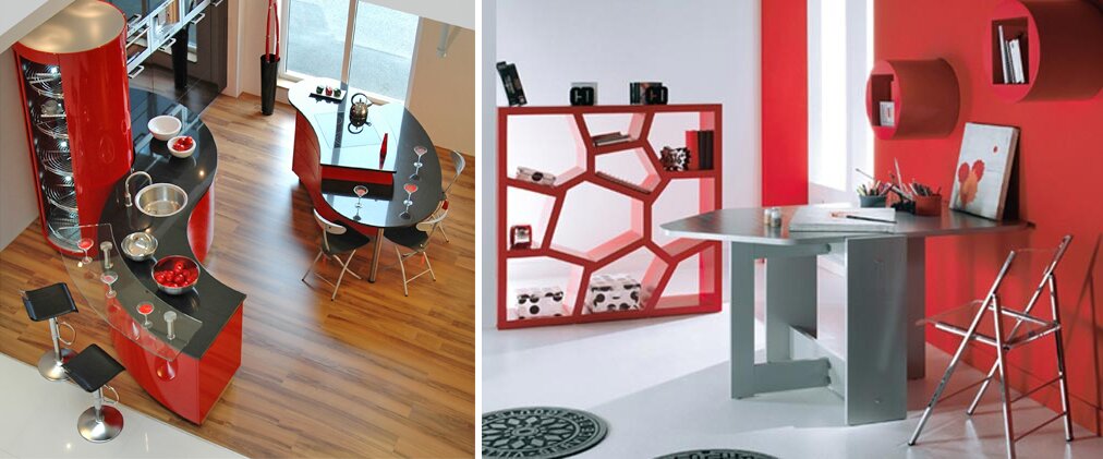 Креативный дизайн мебели в стиле хай-тек